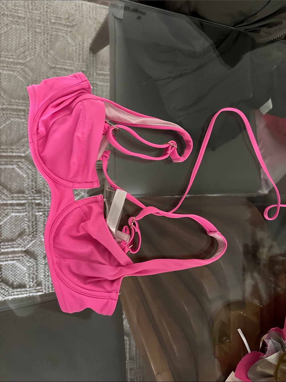 Victoria's Secret Bright Pink Underwire Bikini Top